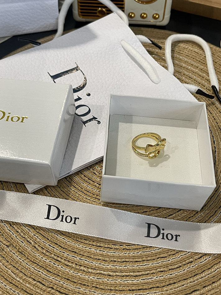 ディオール アウトレット店舗 ディオールコピー Dior CD Bow リング メタル クリスタル R2798WOMCY_D319 ディオール指輪コピー - 画像 (2)