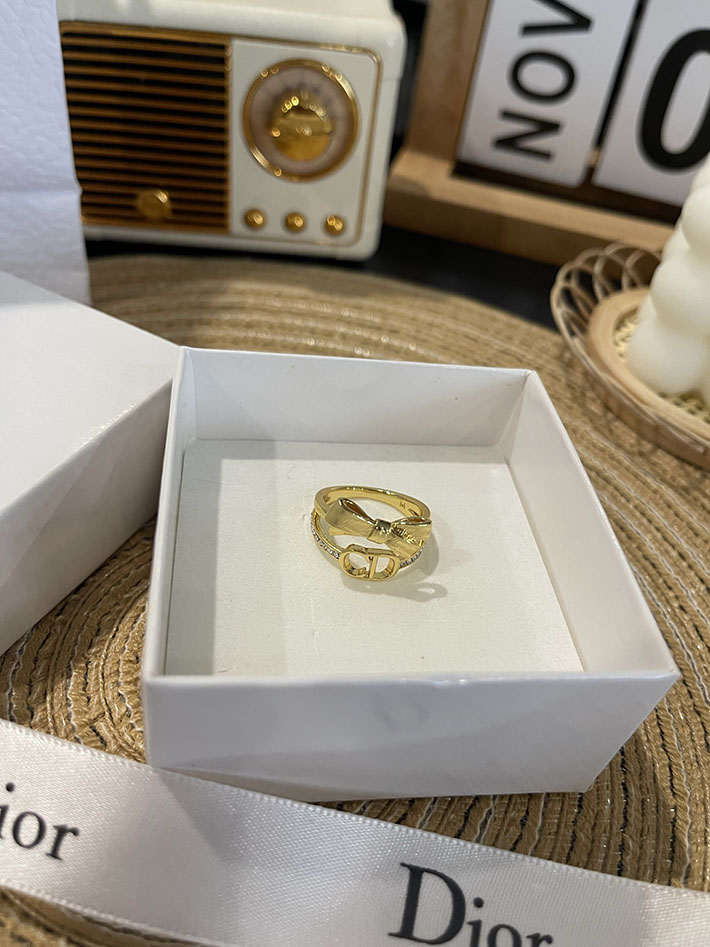 ディオール アウトレット店舗 ディオールコピー Dior CD Bow リング メタル クリスタル R2798WOMCY_D319 ディオール指輪コピー - 画像 (9)