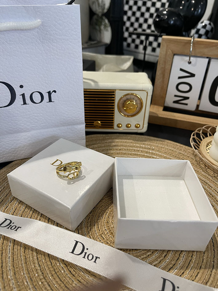 ディオール アウトレット店舗 ディオールコピー Dior CD Bow リング メタル クリスタル R2798WOMCY_D319 ディオール指輪コピー - 画像 (8)