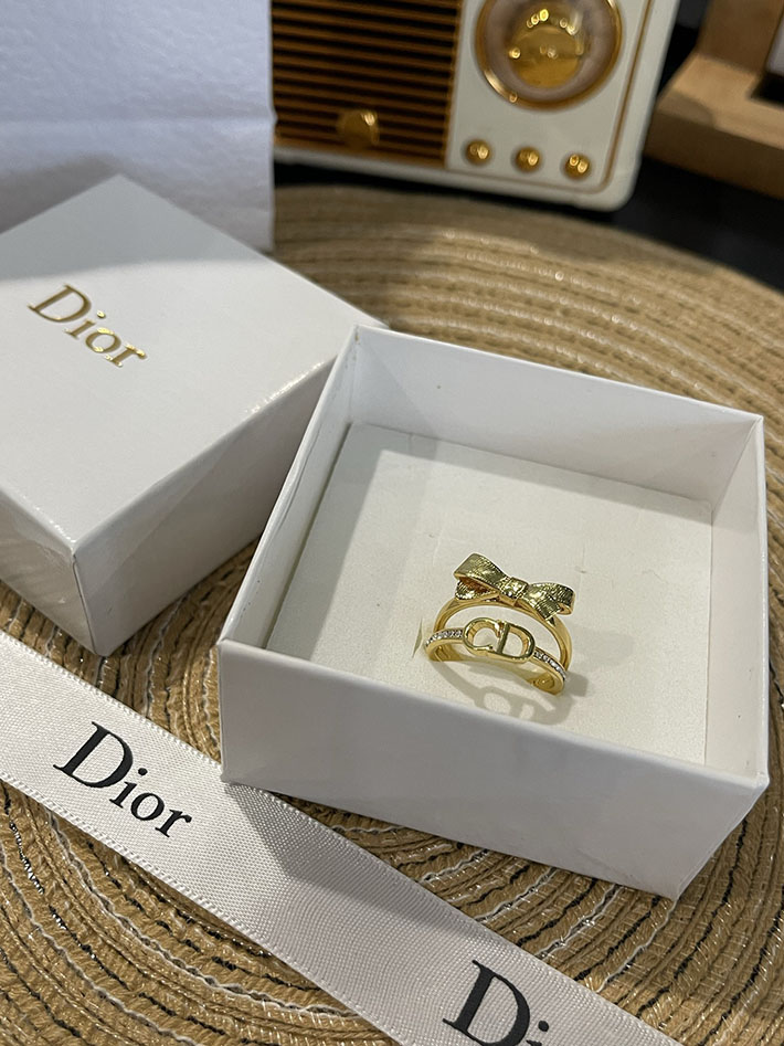 ディオール アウトレット店舗 ディオールコピー Dior CD Bow リング メタル クリスタル R2798WOMCY_D319 ディオール指輪コピー - 画像 (6)