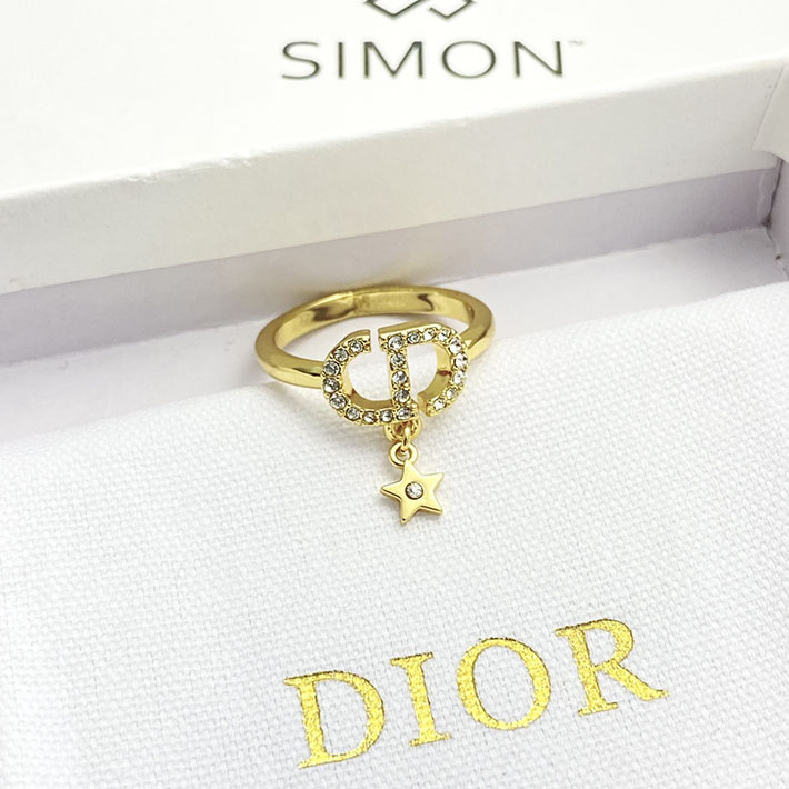 ディオール アウトレット店舗 ディオールコピー Dior CDロゴ スターチャーム リング 指輪 ゴールド 2701108 ディオール指輪コピー - 画像 (9)