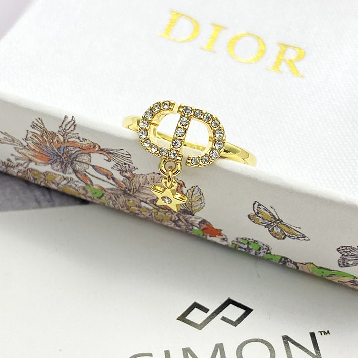 ディオール アウトレット店舗 ディオールコピー Dior CDロゴ スターチャーム リング 指輪 ゴールド 2701108 ディオール指輪コピー - 画像 (5)