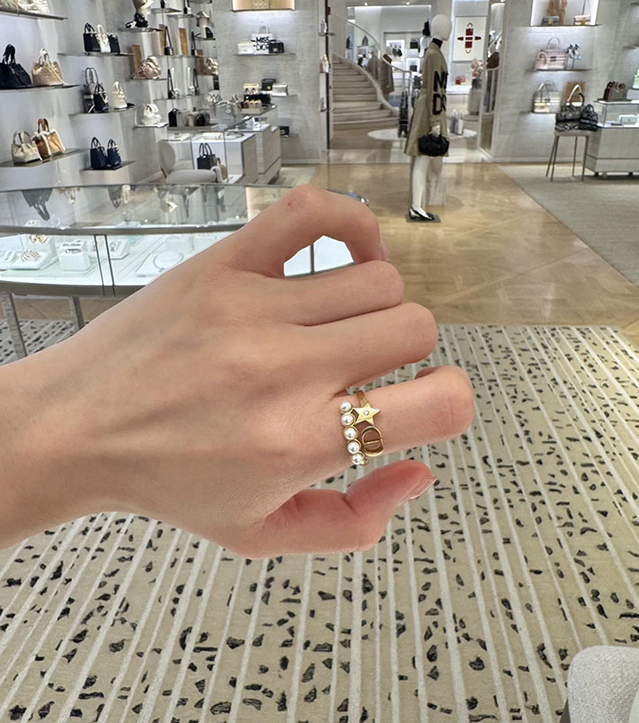 ディオール アウトレット店舗 ディオールコピー Dior Petit CD リング 指輪 ゴールド R2364WOMCY_D03S ディオール 指輪 レディース - 画像 (2)