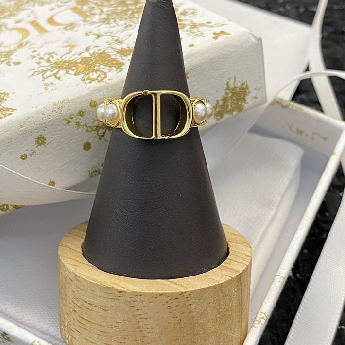 ディオール アウトレット店舗 ディオールコピー Dior CD フェイクパール ゴールド リング 指輪 2701116 Dior リング 人気 - 画像 (4)