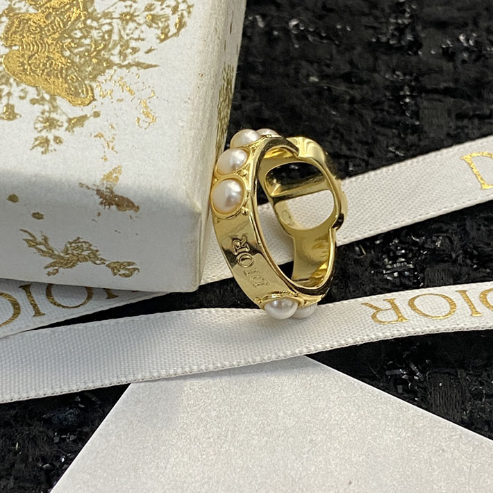 ディオール アウトレット店舗 ディオールコピー Dior CD フェイクパール ゴールド リング 指輪 2701116 Dior リング 人気 - 画像 (3)