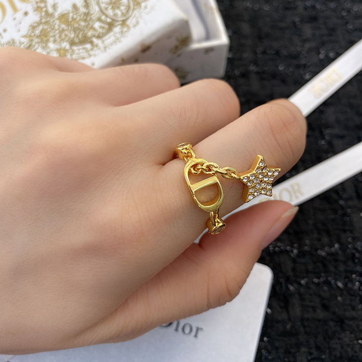 ディオール アウトレット店舗 ディオールコピー Dior リング ゴールド スターチャーム 指輪 2701117 ディオール リング 安い - 画像 (7)