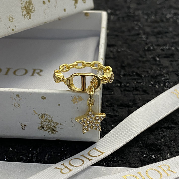 ディオール アウトレット店舗 ディオールコピー Dior リング ゴールド スターチャーム 指輪 2701117 ディオール リング 安い - 画像 (6)