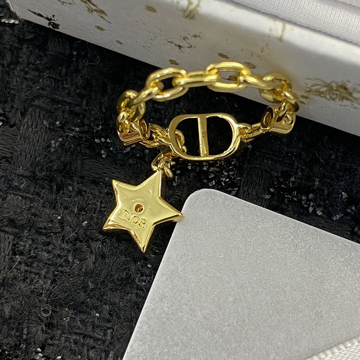 ディオール アウトレット店舗 ディオールコピー Dior リング ゴールド スターチャーム 指輪 2701117 ディオール リング 安い - 画像 (5)