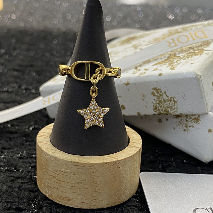 ディオール アウトレット店舗 ディオールコピー Dior リング ゴールド スターチャーム 指輪 2701117 ディオール リング 安い - 画像 (2)
