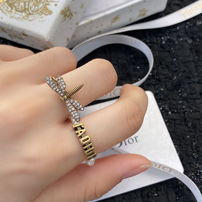 ディオール アウトレット店舗 ディオールコピー Dior J'ADIOR BEE ビーモチーフ リング 指輪 2701118 ディオール リング アウトレット - 画像 (4)