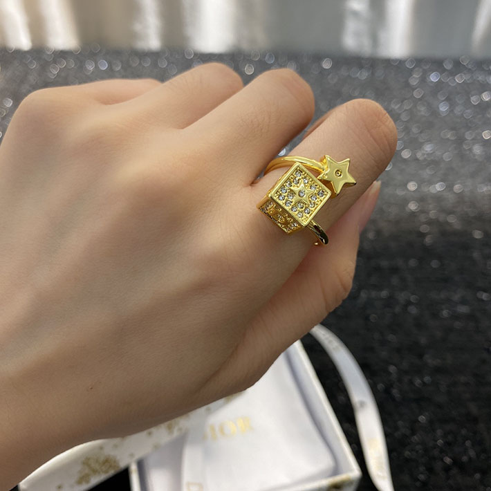 ディオール アウトレット店舗 ディオールコピー Dior CDロゴ スターモチーフ キューブ 指輪 2701120 ディオール リング リボン - 画像 (7)