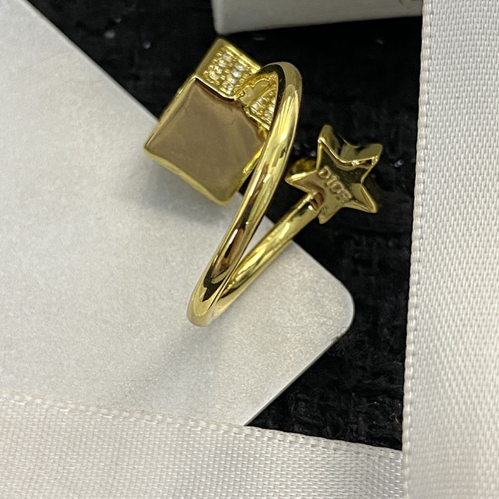 ディオール アウトレット店舗 ディオールコピー Dior CDロゴ スターモチーフ キューブ 指輪 2701120 ディオール リング リボン - 画像 (2)