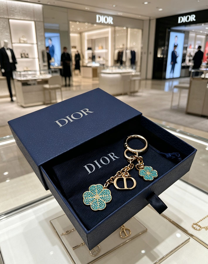 ディオール アウトレット店舗 ディオールコピー Dior キーホルダー キーリング バッグチャーム レディース 2701124 ディオールキーホルダーコピー - 画像 (6)