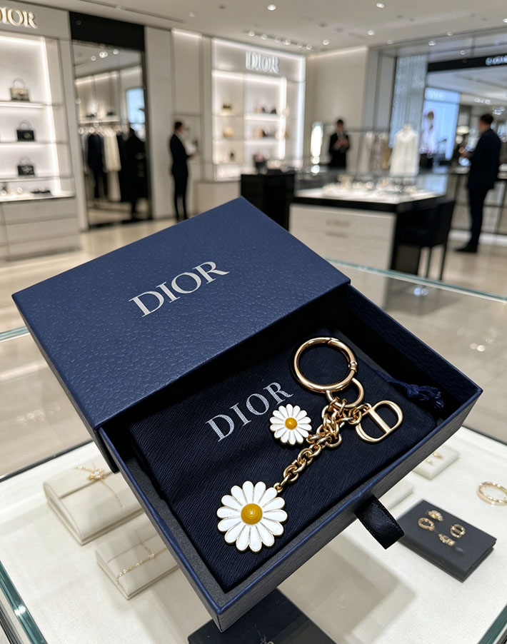 ディオール アウトレット店舗 ディオールコピー Dior Jardin D'Atelier バッグチャーム 2701126 ディオール キーホルダー 花 - 画像 (6)