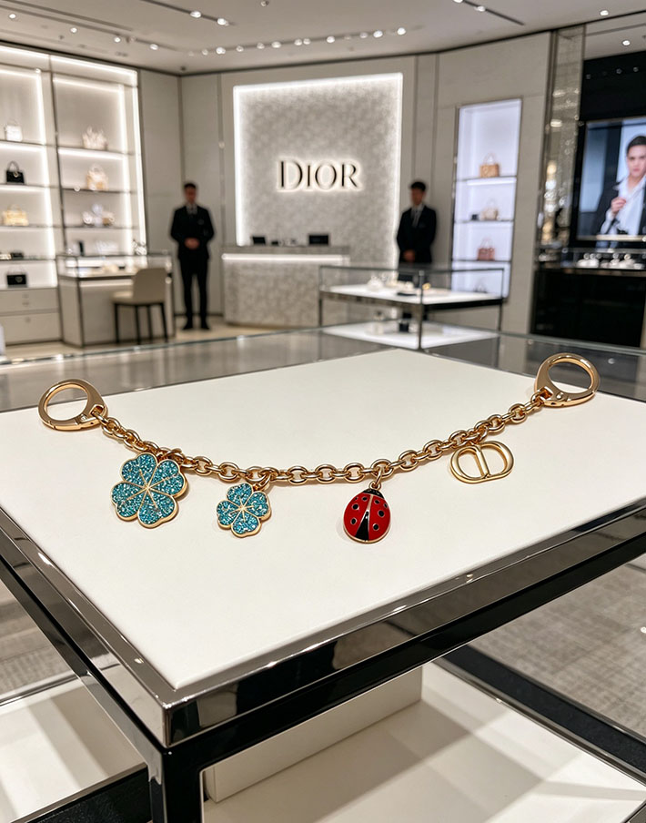 ディオール アウトレット店舗 ディオールコピー Dior Magical Garden Bag Charm 2701130 ディオール バッグチャーム - 画像 (7)