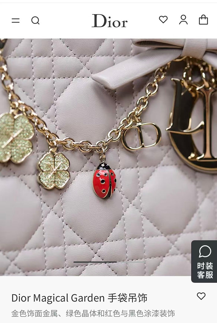 ディオール アウトレット店舗 ディオールコピー Dior Magical Garden Bag Charm 2701130 ディオール バッグチャーム - 画像 (3)