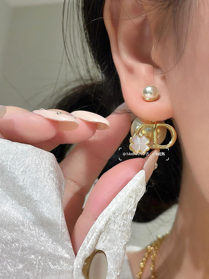 ディオール アウトレット店舗 ディオールコピー Dior Tribales ピアス ホワイト レジンパール E4596WOMMP_D301 ディオール ピアス 安い - 画像 (2)