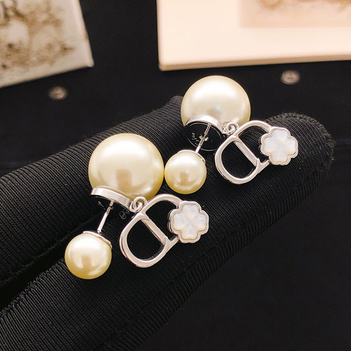 ディオール アウトレット店舗 ディオールコピー Dior Tribales ピアス ホワイト レジンパール 2701144 ディオール ピアス シルバー - 画像 (9)
