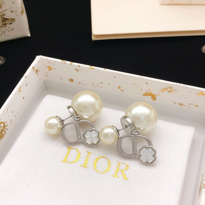 ディオール アウトレット店舗 ディオールコピー Dior Tribales ピアス ホワイト レジンパール 2701144 ディオール ピアス シルバー - 画像 (7)