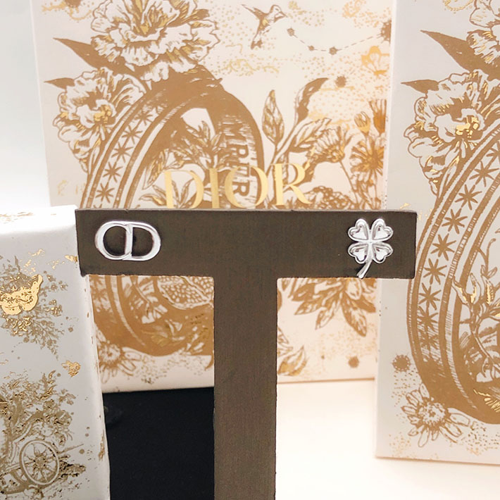ディオール アウトレット店舗 ディオールコピー Dior Trèfle Earrings ピアス E4434HOMMT_D000 ディオール ピアス シルバー - 画像 (2)