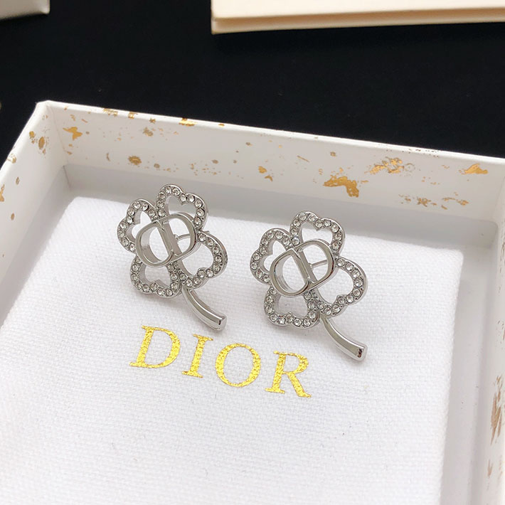 ディオール アウトレット店舗 ディオールコピー Dior CD Shiny Clover ピアス 2701147 ディオール ピアス シルバー - 画像 (6)