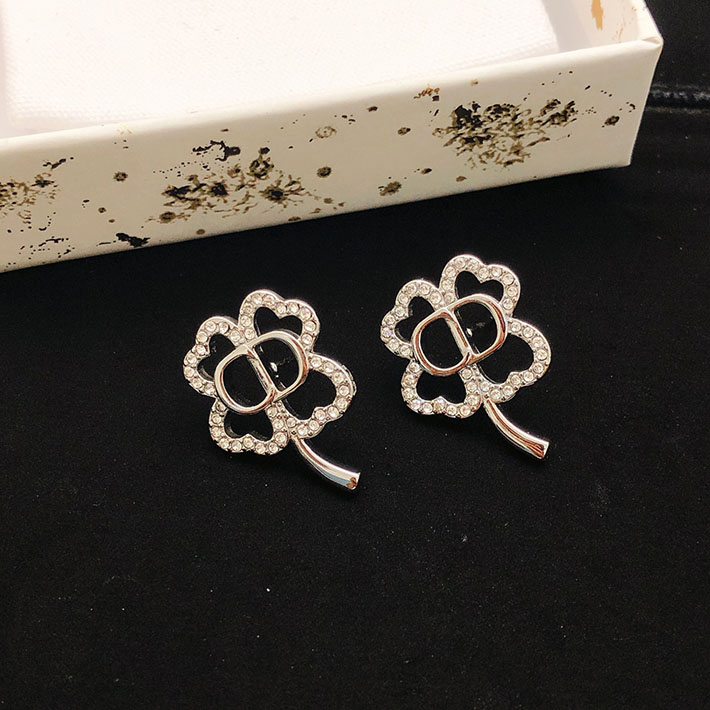 ディオール アウトレット店舗 ディオールコピー Dior CD Shiny Clover ピアス 2701147 ディオール ピアス シルバー - 画像 (4)