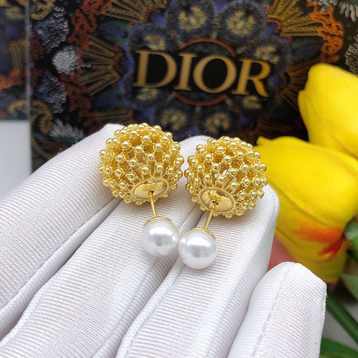 ディオール アウトレット店舗 ディオールコピー Dior Pearl Mise En Dior Tribales Earrings Gold 2701153 ディオール ピアス 安い - 画像 (3)