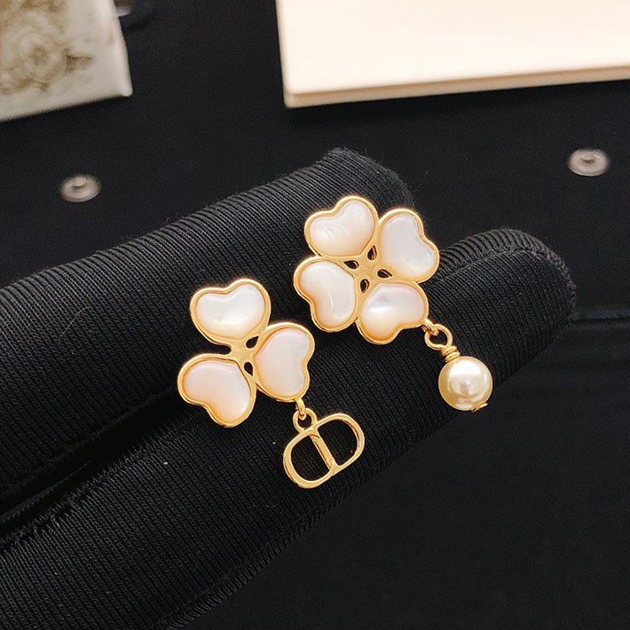 ディオール アウトレット店舗 ディオールコピー Dior Sparkling Clover Earrings 2701165 ディオール ピアス パール - 画像 (9)