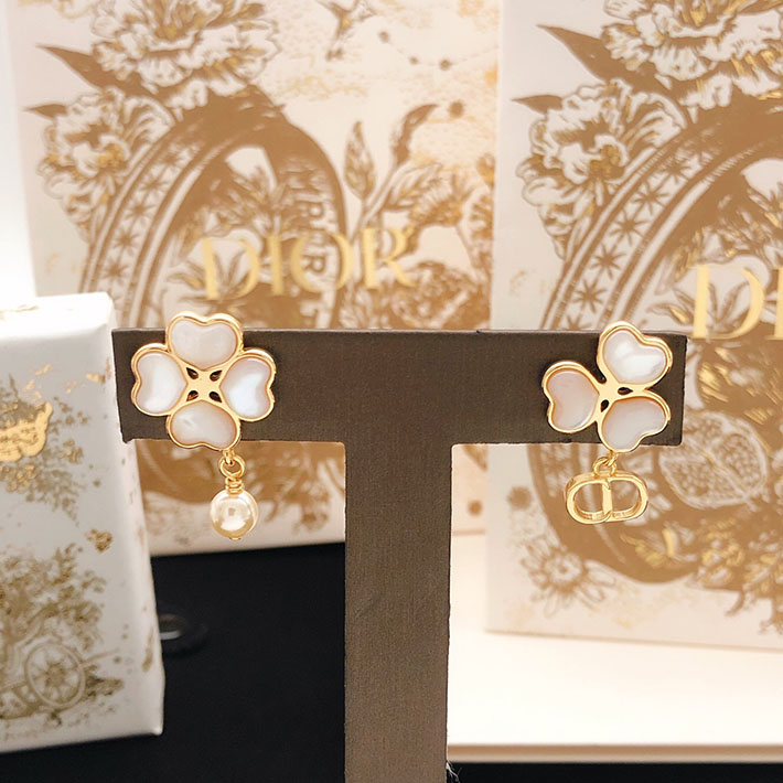 ディオール アウトレット店舗 ディオールコピー Dior Sparkling Clover Earrings 2701165 ディオール ピアス パール - 画像 (5)