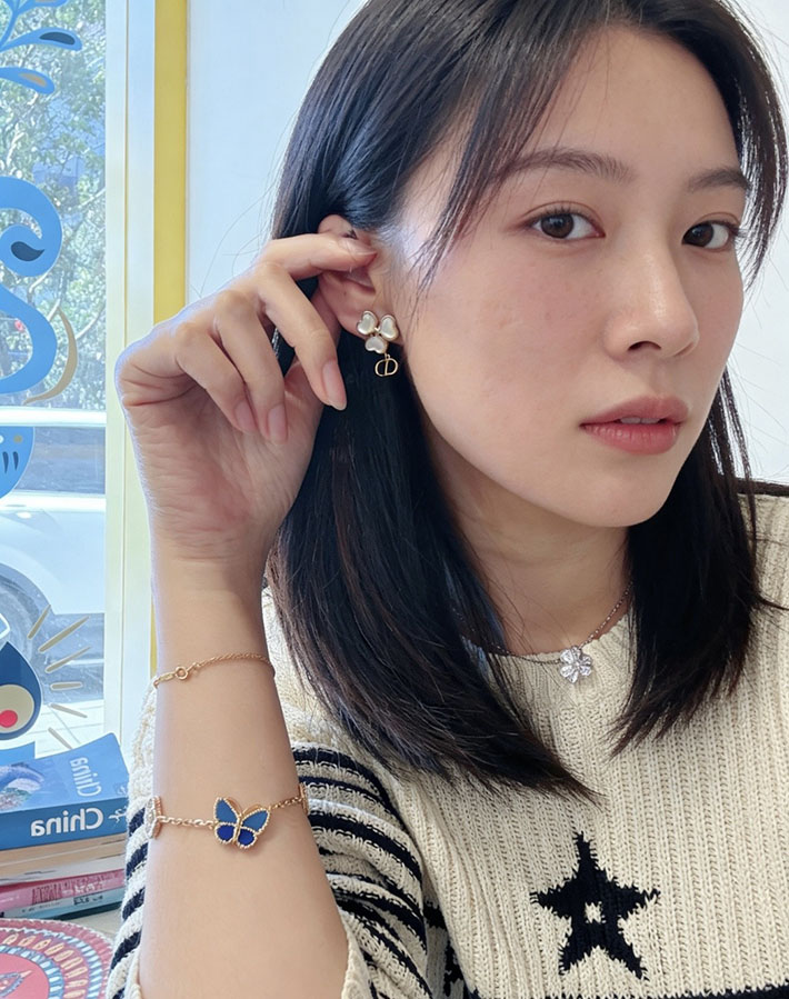 ディオール アウトレット店舗 ディオールコピー Dior Sparkling Clover Earrings 2701165 ディオール ピアス パール - 画像 (4)