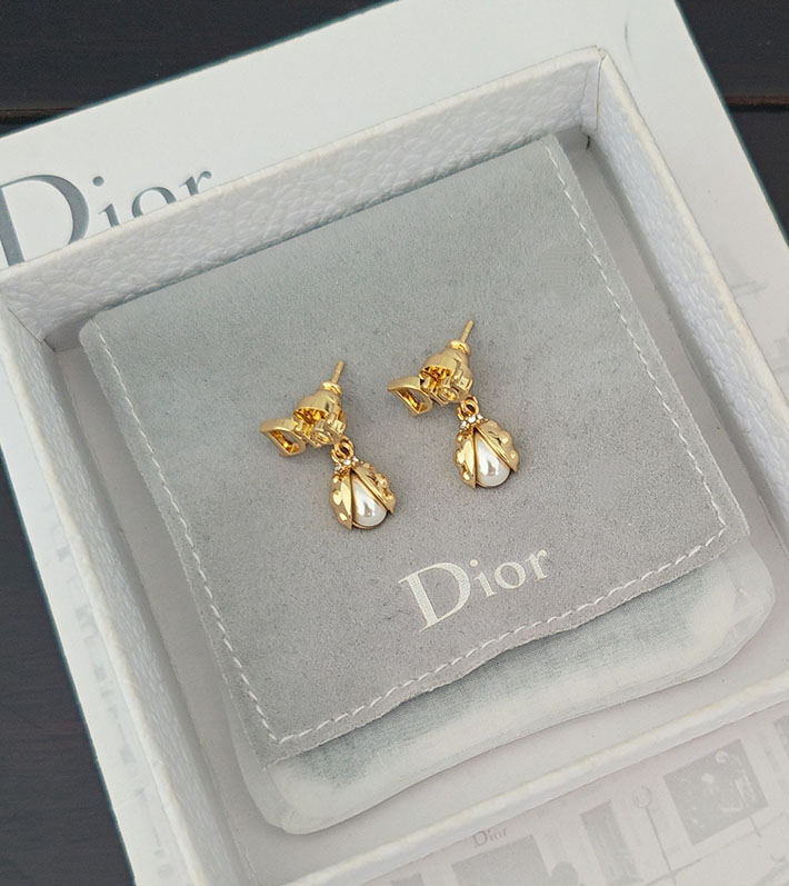 ディオール アウトレット店舗 ディオールコピー Dior Ladybug ピアス メタル・クリスタル・ガラス E4668WOMVE_D304 レディース Dior ピアス - 画像 (3)