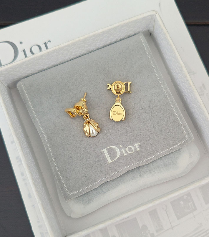 ディオール アウトレット店舗 ディオールコピー Dior Ladybug ピアス メタル・クリスタル・ガラス E4668WOMVE_D304 レディース Dior ピアス - 画像 (2)