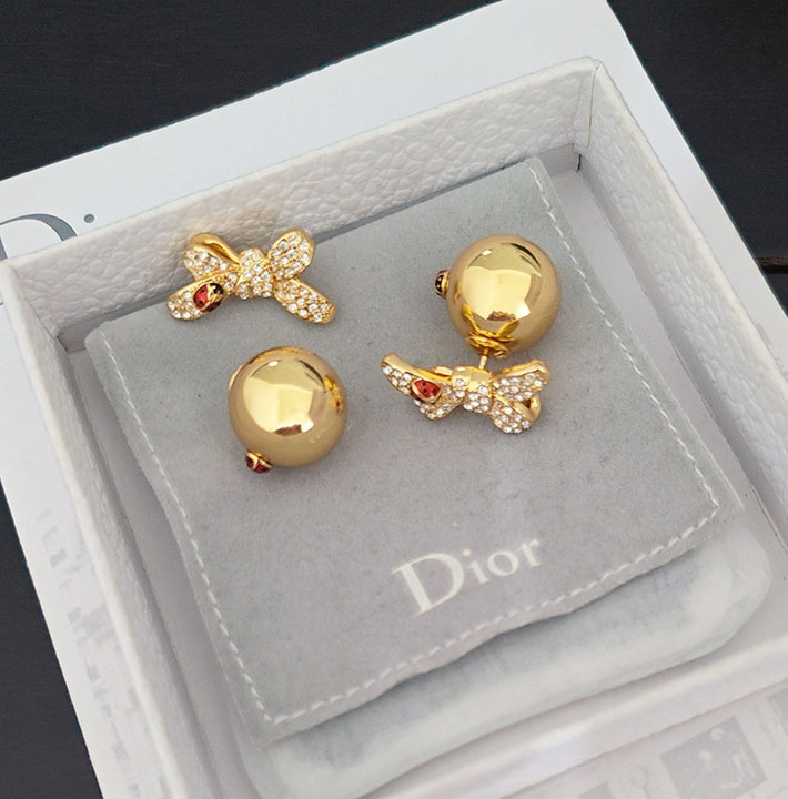 ディオール アウトレット店舗 ディオールコピー Dior Tribales ピアス メタル・クリスタル・ラッカー E4493WOMCY_D319 Dior Tribales ピアス - 画像 (6)