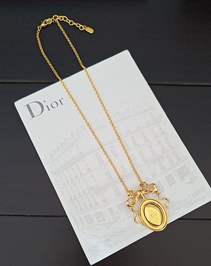 ディオール アウトレット店舗 ディオールコピー Dior メダリオン ネックレス メダリオンチェア ゴールドトーンメタル 2701189 ディオール ネックレス 安い - 画像 (4)