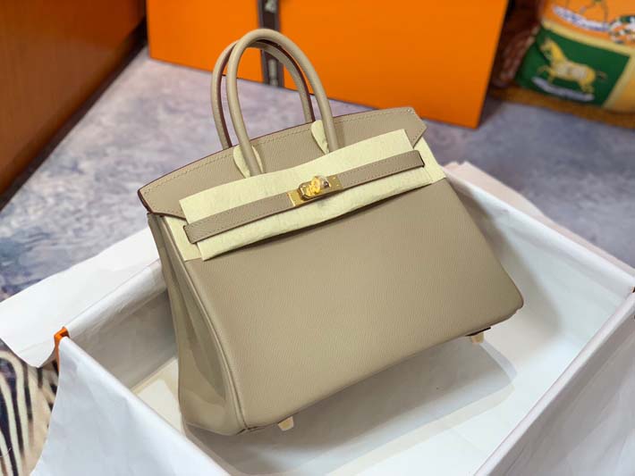 最高級エルメスバーキンコピー HERMES バーキン25 プシエール ヴォーエプソン ゴールド金具 hermes91012 レディース エルメス バッグ - 画像 (9)