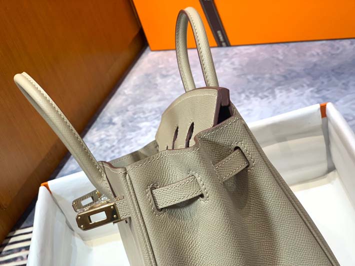 最高級エルメスバーキンコピー HERMES バーキン25 プシエール ヴォーエプソン ゴールド金具 hermes91012 レディース エルメス バッグ - 画像 (3)