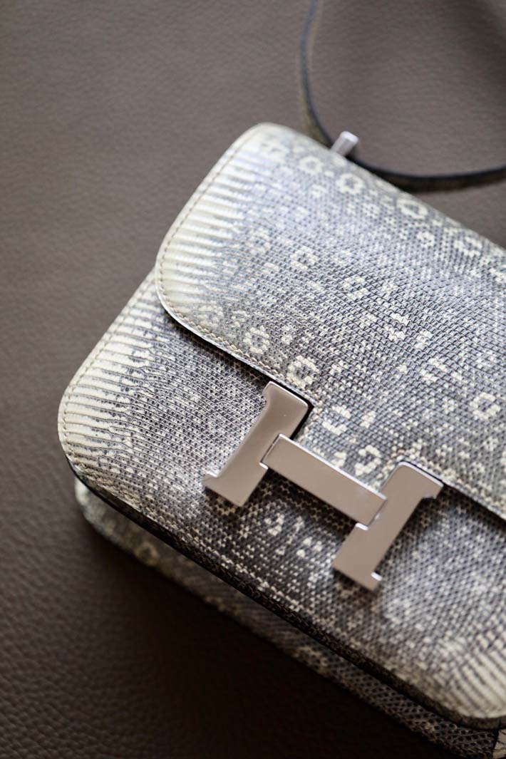 最高級エルメスコンスタンスコピー HERMES コンスタンスミニ オンブレ リザードナチュラ シルバー金具 hermes91014 エルメス コンスタンス ミニ - 画像 (9)
