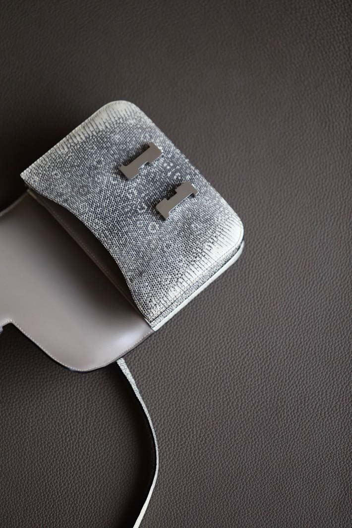 最高級エルメスコンスタンスコピー HERMES コンスタンスミニ オンブレ リザードナチュラ シルバー金具 hermes91014 エルメス コンスタンス ミニ - 画像 (3)
