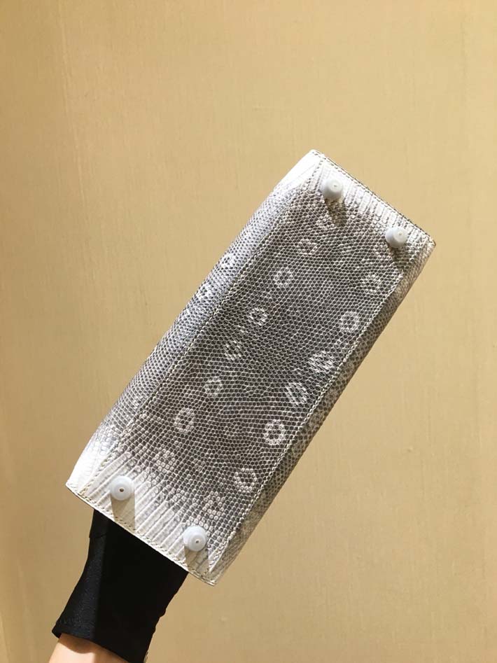 最高級エルメスケリーコピー HERMES ケリー25/外縫い オンブレ リザードナチュラ シルバー金具 hermes91015 ケリー25 人気色 - 画像 (6)