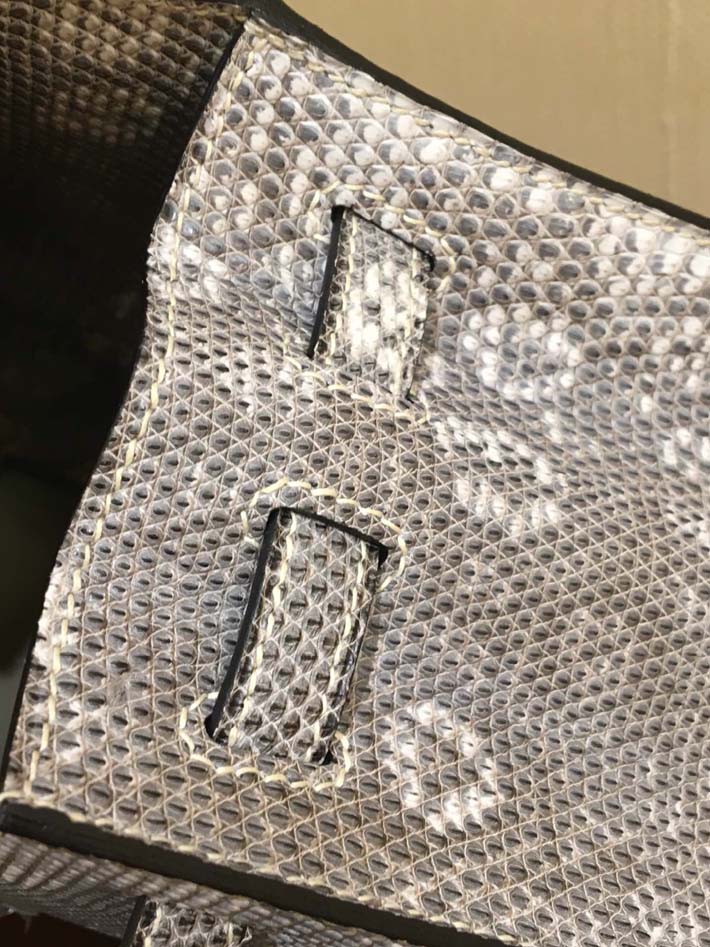 最高級エルメスケリーコピー HERMES ケリー25/外縫い オンブレ リザードナチュラ シルバー金具 hermes91015 ケリー25 人気色 - 画像 (2)