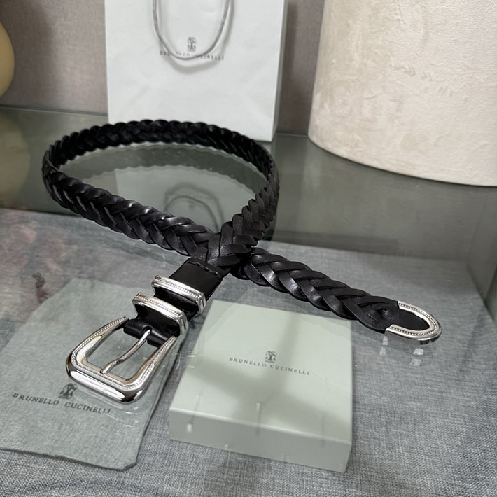 ブルネロ クチネリ アウトレット Brunello Cucinelli チップ付き リバースカーフスキン メッシュベルト 2702021 ブルネロ クチネリ ベルト セール - 画像 (9)