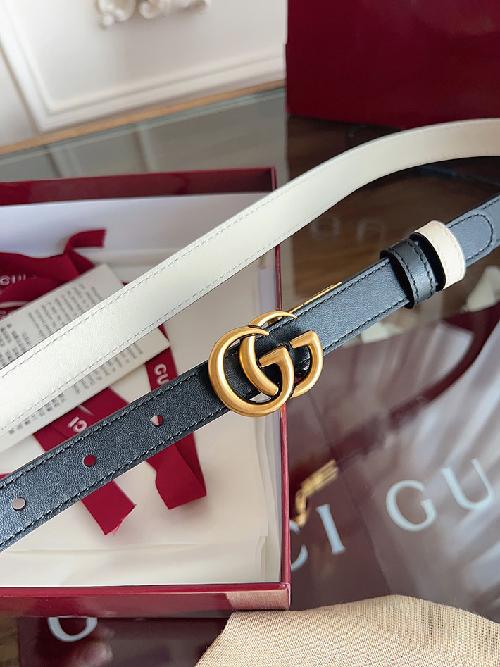 グッチ アウトレット店舗 GUCCI 20mm GGエンブレム リバーシブル スリムベルト 659418 0YATC 1089 グッチ ベルト レディース アウトレット - 画像 (9)