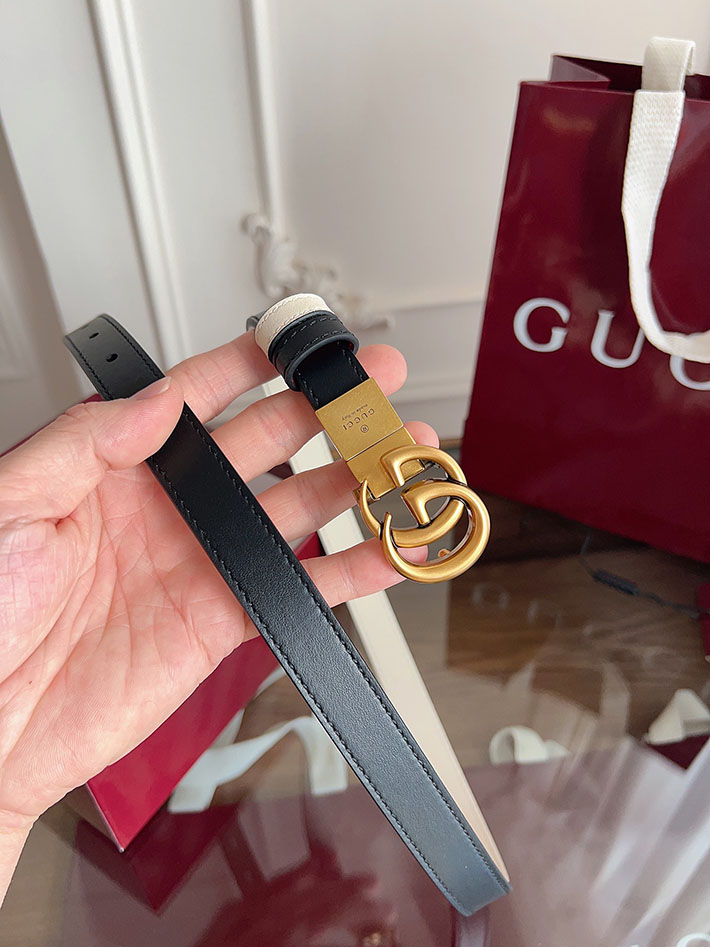 グッチ アウトレット店舗 GUCCI 20mm GGエンブレム リバーシブル スリムベルト 659418 0YATC 1089 グッチ ベルト レディース アウトレット - 画像 (5)