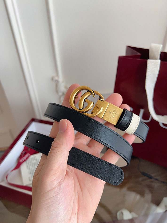グッチ アウトレット店舗 GUCCI 20mm GGエンブレム リバーシブル スリムベルト 659418 0YATC 1089 グッチ ベルト レディース アウトレット - 画像 (4)