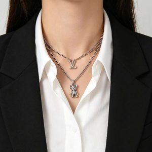 ルイヴィトン ネックレス シルバー