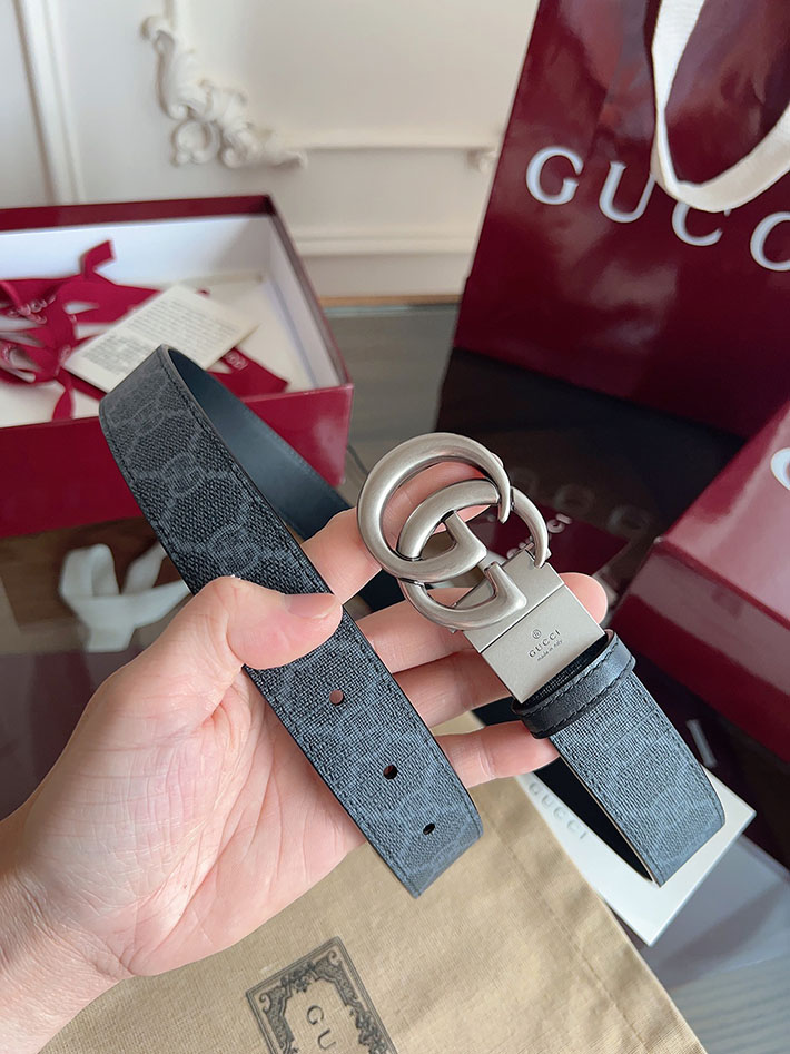 グッチ アウトレット店舗 GUCCI Gバックル 30mm GGスプリームキャンバス レディースベルト 2702042 グッチ ベルト レディース アウトレット - 画像 (5)