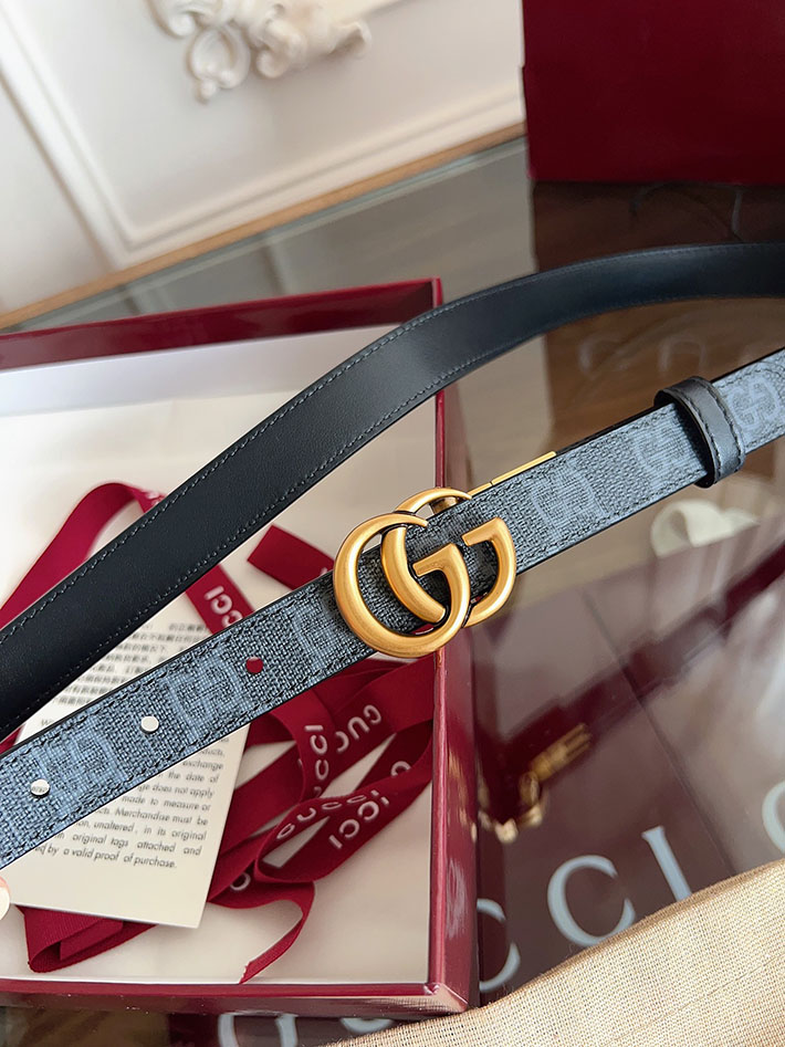 グッチ アウトレット店舗 GUCCI Gバックル 20mm GGスプリームキャンバス レディースベルト 2702043 グッチ ベルト レディース 人気 - 画像 (9)
