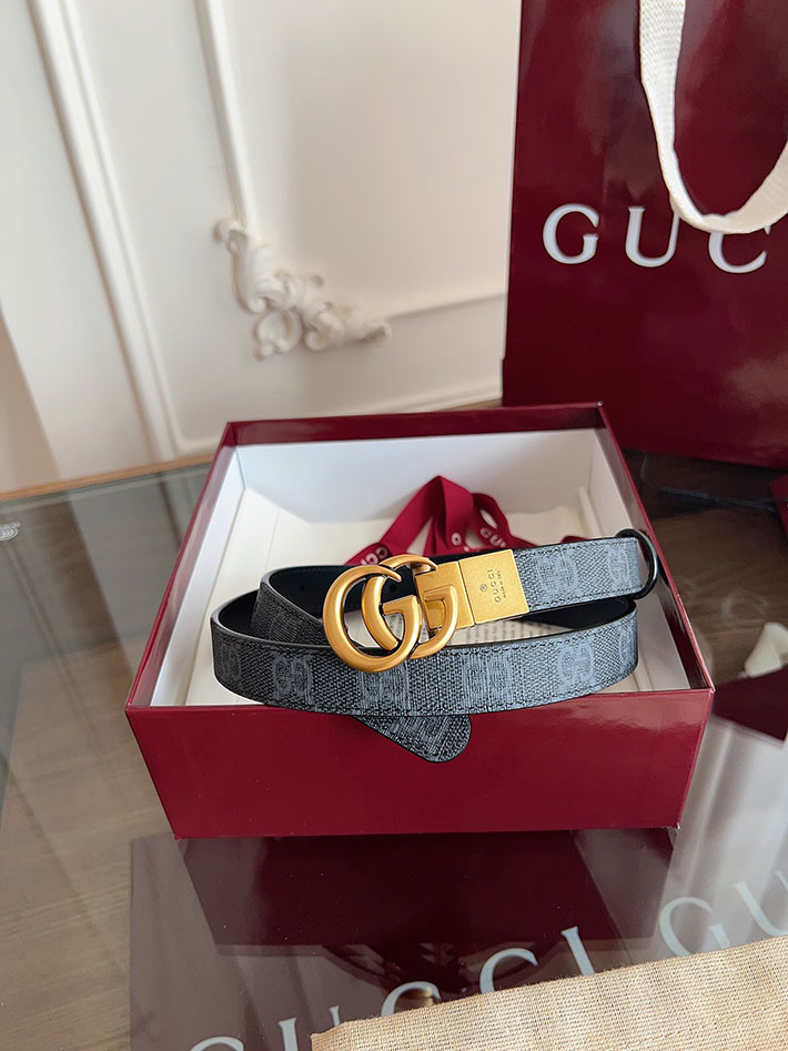 グッチ アウトレット店舗 GUCCI Gバックル 20mm GGスプリームキャンバス レディースベルト 2702043 グッチ ベルト レディース 人気 - 画像 (6)