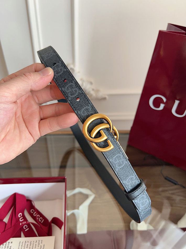 グッチ アウトレット店舗 GUCCI Gバックル 20mm GGスプリームキャンバス レディースベルト 2702043 グッチ ベルト レディース 人気 - 画像 (3)