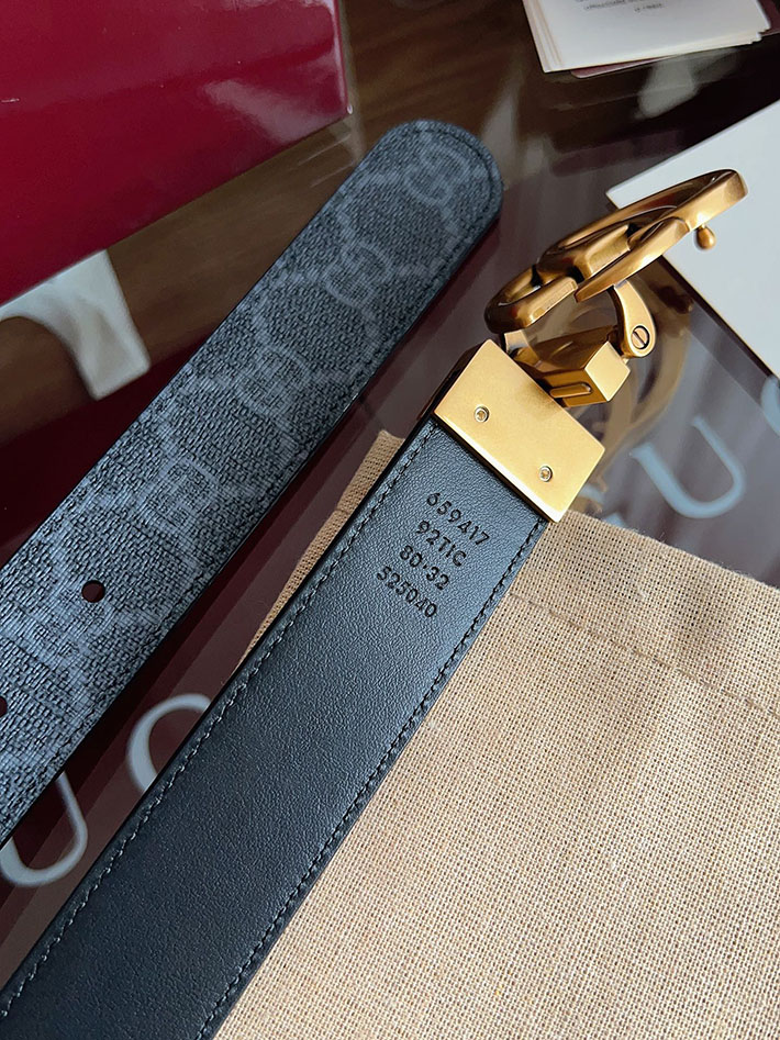 グッチ アウトレット店舗 GUCCI Gバックル 30mm GGスプリームキャンバス レディースベルト 2702044 グッチ ベルト レディース リバーシブル - 画像 (7)